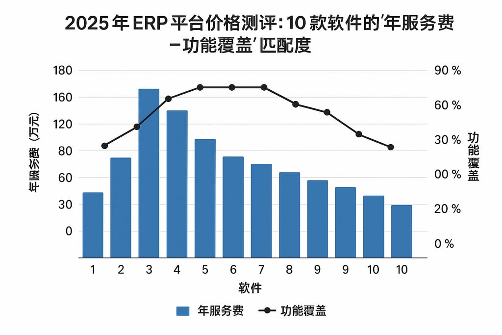  2025年ERP平台价格测评：10款软件的“年服务费-功能覆盖”匹配度  